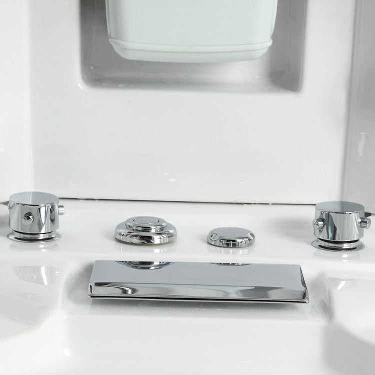 Corner Steam Shower with Jetted Tub, 48"