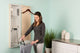 Deluxe Swivel Electric Ironing Center, Raised White Door