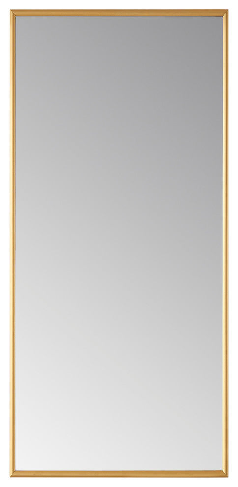 Viella Rectangular Aluminum Wall Mounted Mirror