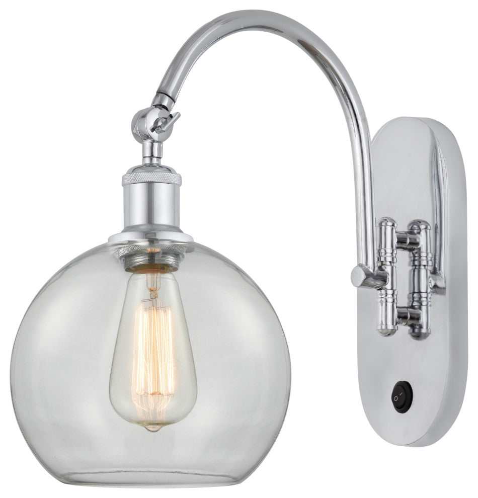 Innovations 518-1W-PC-G122-8-LED 1 Light 8" Sconce, Polished Chrome