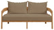 Brisbane Teak Wood Outdoor Patio Loveseat