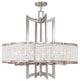 Grammercy Chandelier, Brushed Nickel