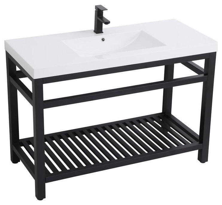 Home Living 22" Modern Black-Light Bathroom Vanity