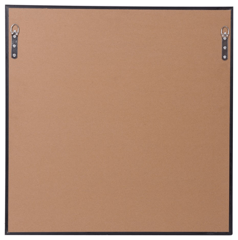 Gray Square Accent Glass Mirror