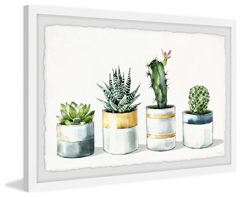 "Cactus Is Perfect" Framed Painting Print