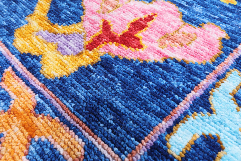 Handmade Turkish Oushak Wool Rug 12' 4" X 14' 8" - Q14770