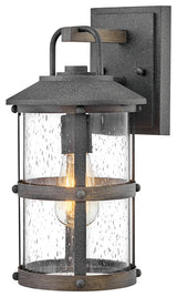 Lakehouse 1-Light Outdoor Wall Mount, Aged Zinc