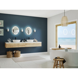 Reiss Collection One-Light Modern Farmhouse Polished Chrome Vanity Light