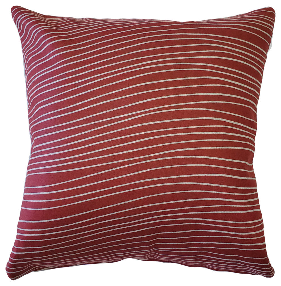 Meraki Spanish Red Throw Pillow 19x19, with Polyfill Insert