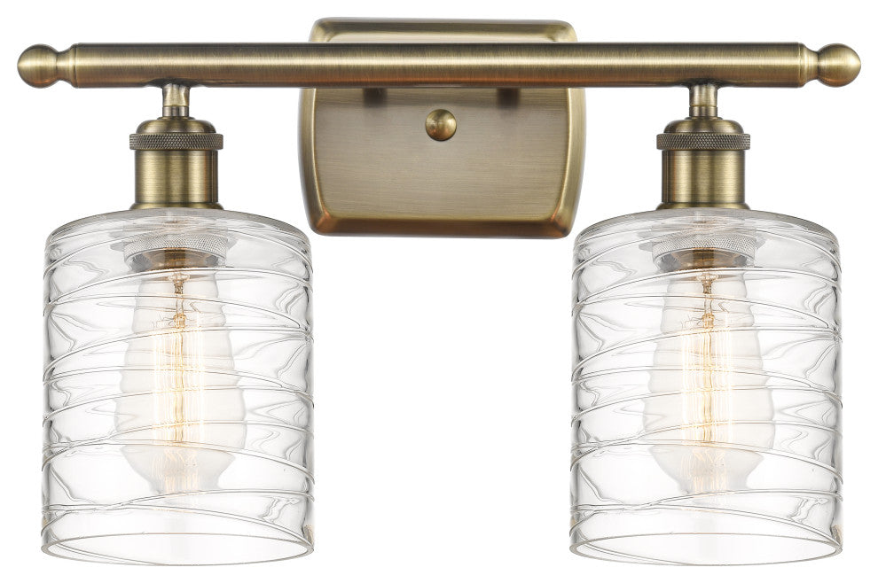 Innovations 516-2W-AB-G1113-LED 2-Light Bath Vanity Light, Antique Brass