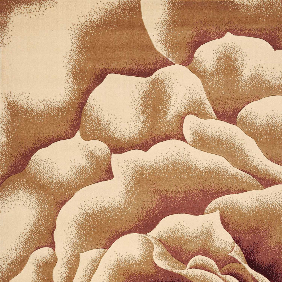 HomeRoots 7' x 10' Polypropylene Ivory Area Rug