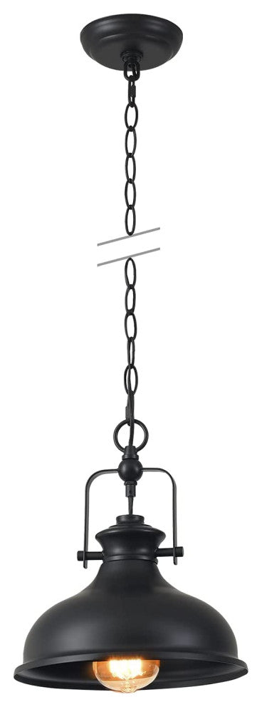 Industrial Black Pendant Light Farmhouse Dome Hanging Light Fixture
