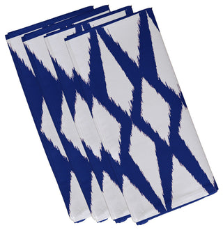 Geometric Decorative Napkin, Dazzling Blue , Set of 4