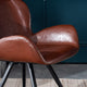 Faux Leather Dining Chairs Modern Side Chairs for Living Room