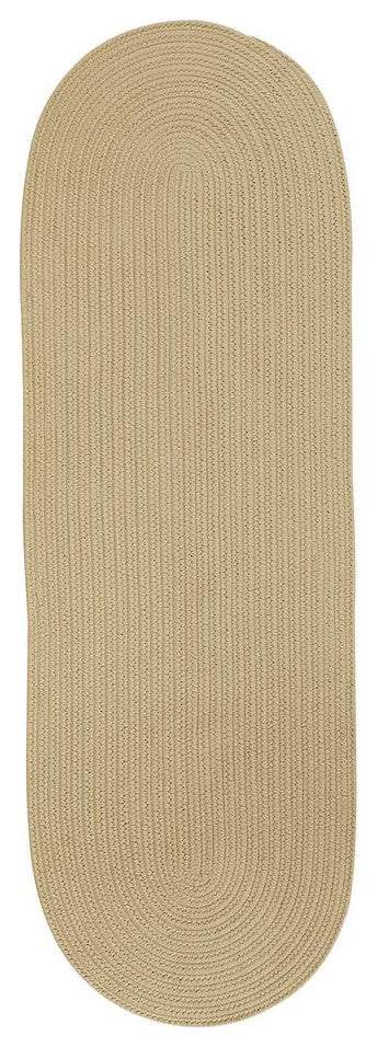 Colonial Mills Rug Reversible Flat-Braid, Oval Runner Linen Runner, Oval