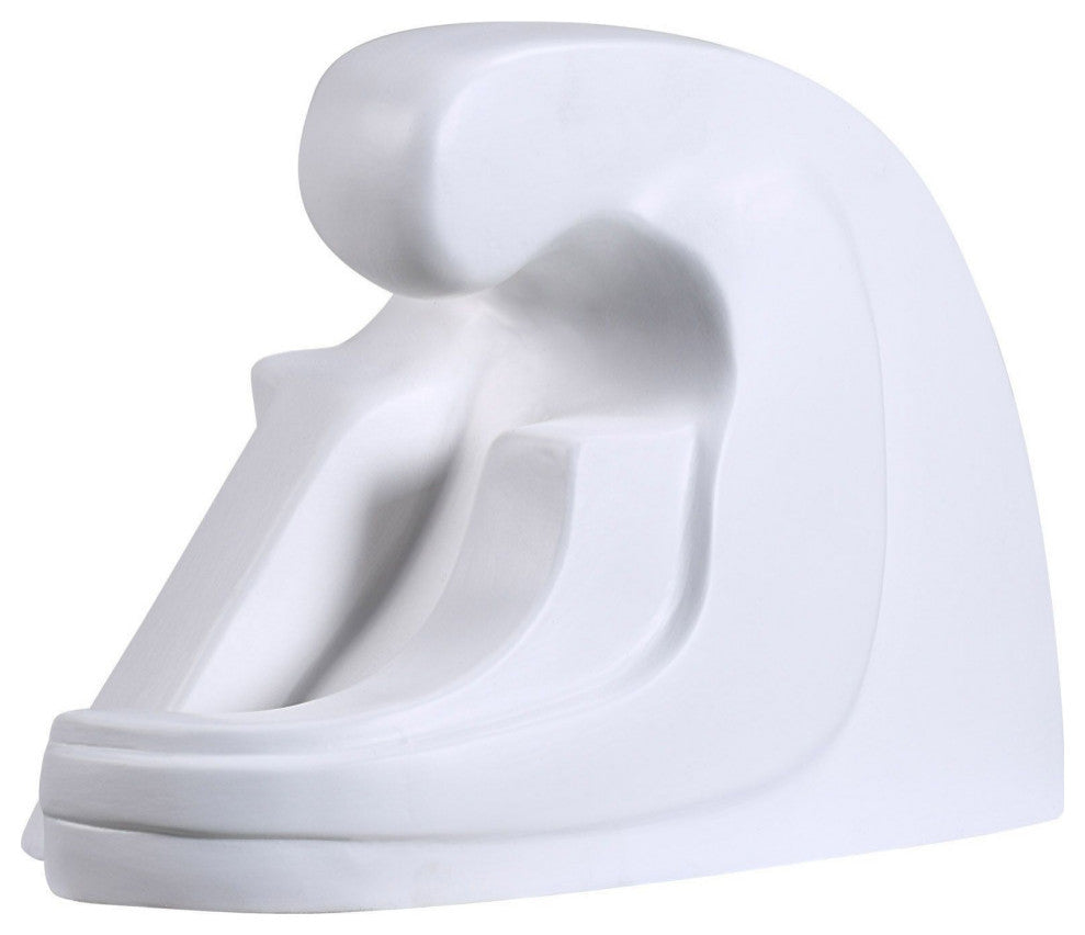 Imagine Ceramic Statue, Matte Off-White