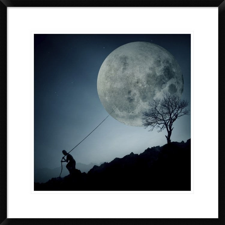 "The Dreamer" Framed Digital Print by Final Toto, 26"x26"