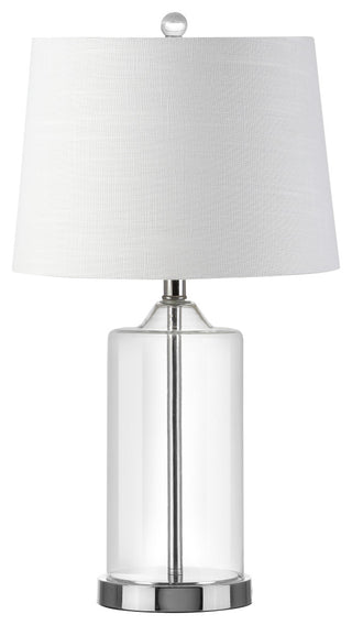 Walsh 25" Glass Table Lamp, Chrome