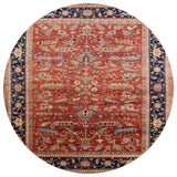 Ahgly Company Indoor Round Mid-Century Modern Area Rugs, 4' Round