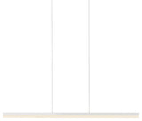 Sonneman 2347 Stiletto 44"W Linear LED Chandelier - Satin White