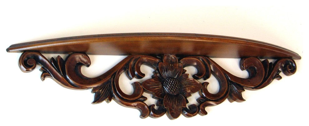 Moonbay Wall Shelf, Brown