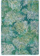 Oceanic Blooms, Aqua, 5'x8'
