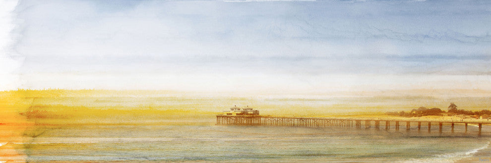 "Malibu Pier" Fine Art Canvas Print, 60"x20"