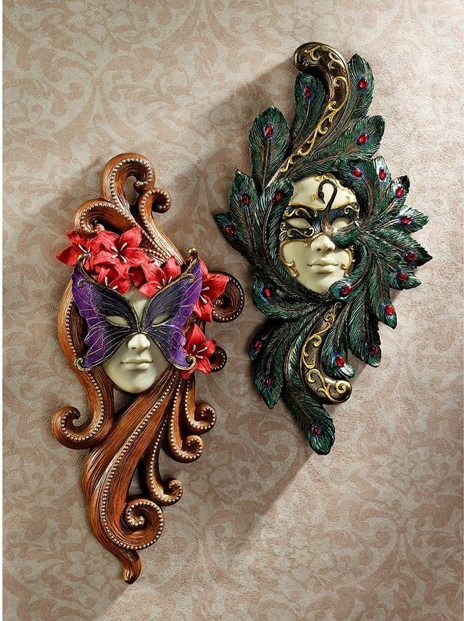 Masquerade At Carnivale Masks, Set of 2