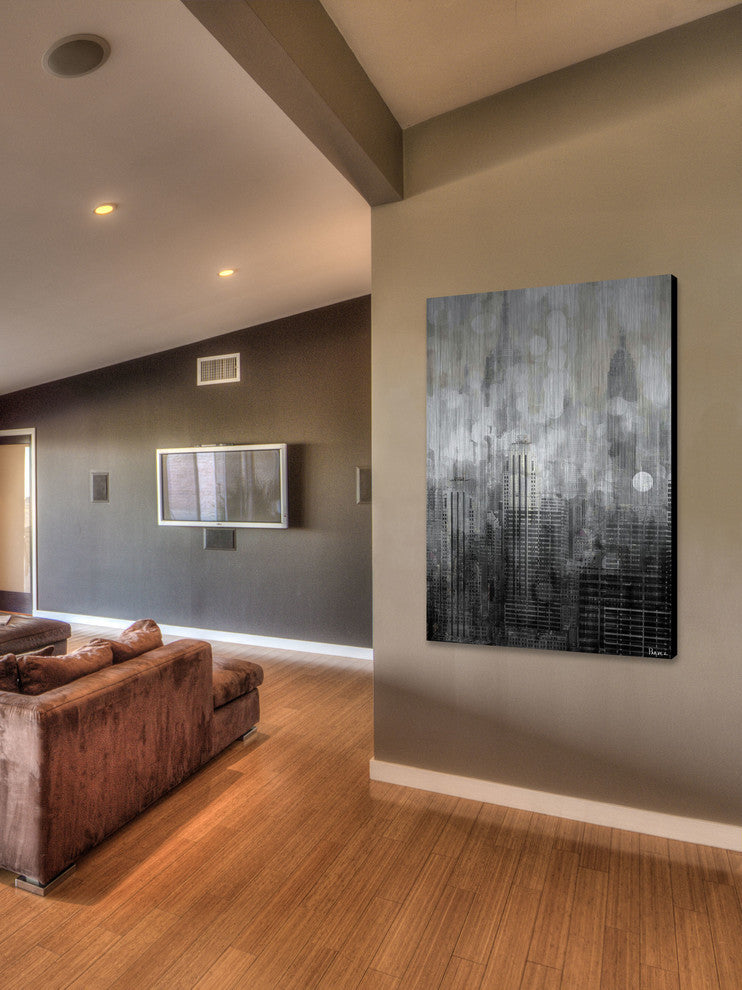 "Empire" UV Ink Print on Brushed  Aluminum, 24"x36"