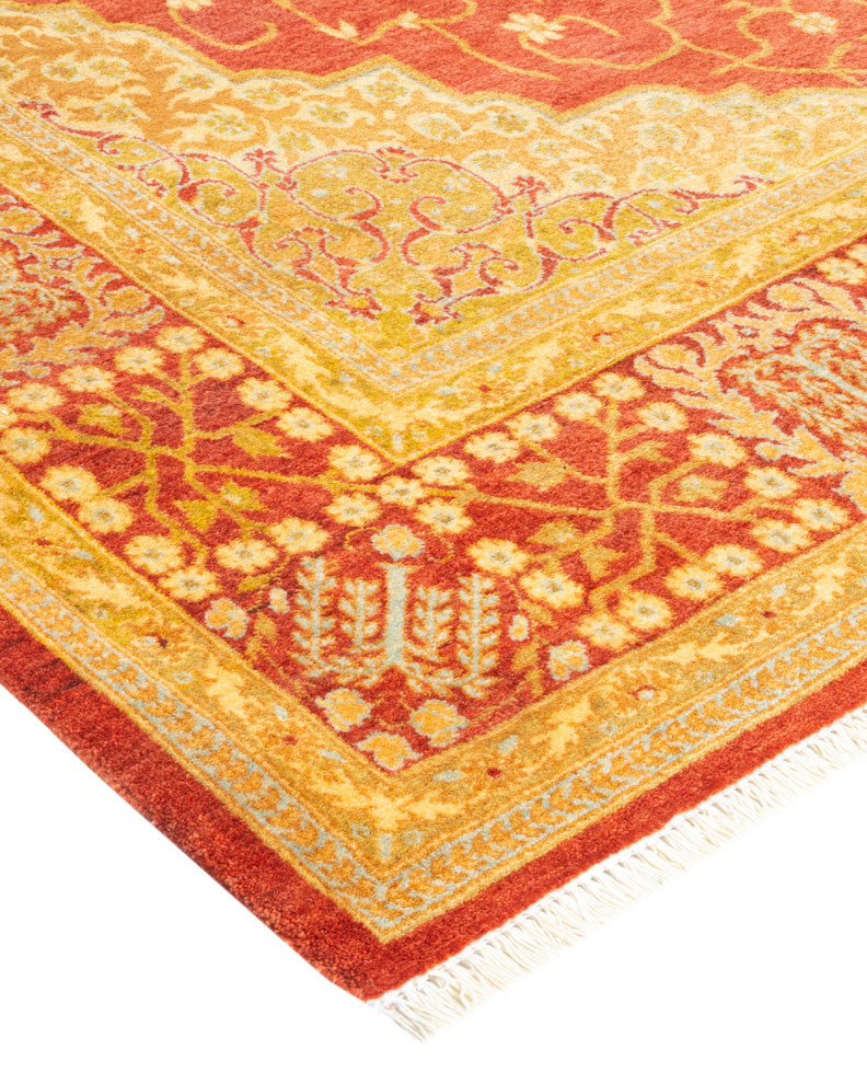 Mogul, One-of-a-Kind Hand-Knotted Area Rug  - Orange, 4' 8" x 7' 1"