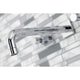 KS6021DL Wall Mount Tub Faucet, Polished Chrome