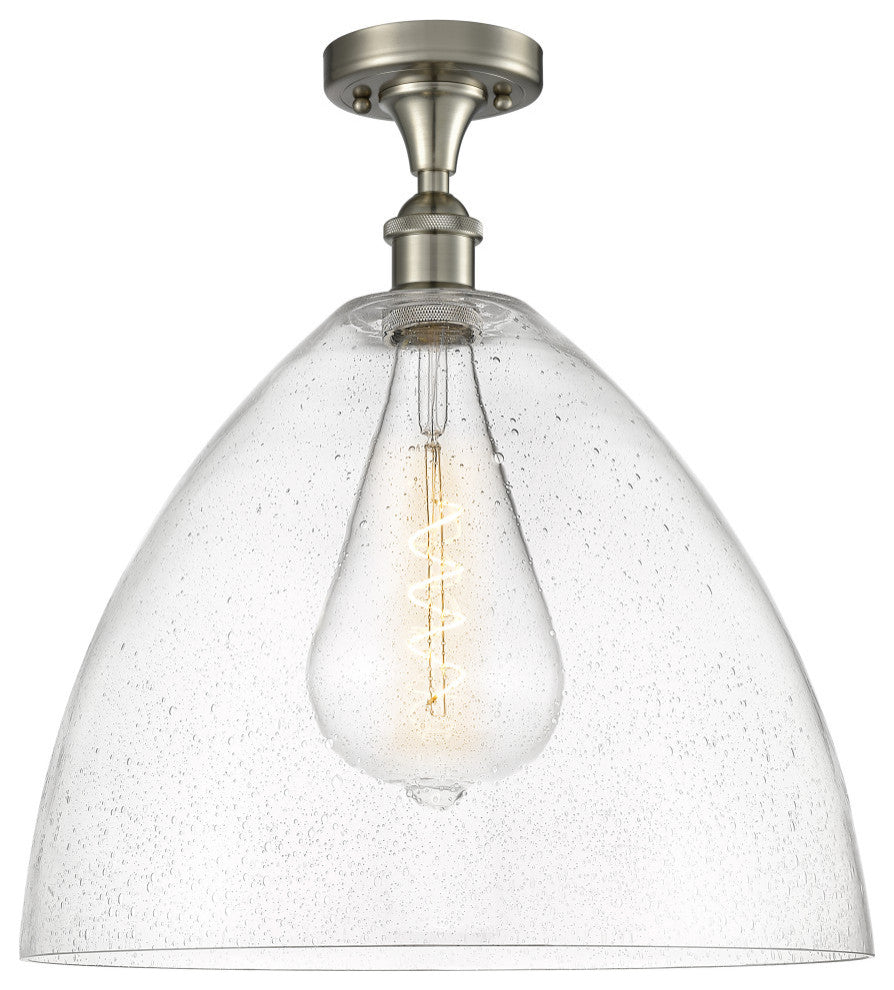 Innovations 516-1C-SN-GBD-164-LED 1 Light Semi-Flush Mount, Brushed Satin Nickel
