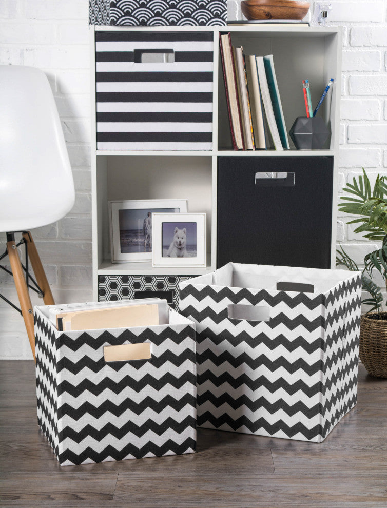 Polyester Cube Solid Black Square 13"x13"x13"