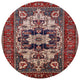 Ahgly Company Indoor Round Mid-Century Modern Area Rugs, 5' Round