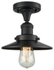 Innovations Lighting 517-1Ch-Bk-M6 1 Light Semi-Flush Mount