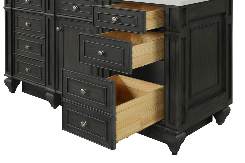 Winston 60" Single Vanity, Gray