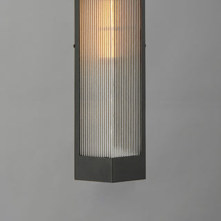 Maxim 30762CR Triform 20" Tall Outdoor Wall Sconce - Black / Antique Brass