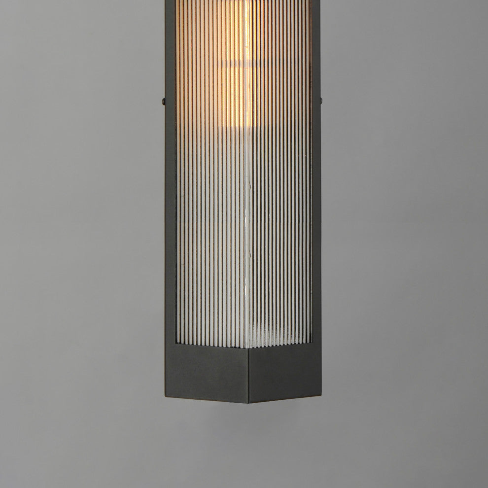 Maxim 30762CR Triform 20" Tall Outdoor Wall Sconce - Black / Antique Brass