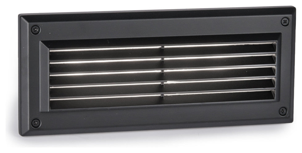 Endurance Louvered LED Brick Light, Architectural Black