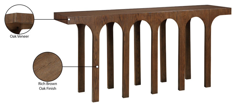 Westfield Console Table, Black, 58" Wide, Brown, 70"wide, Console Table