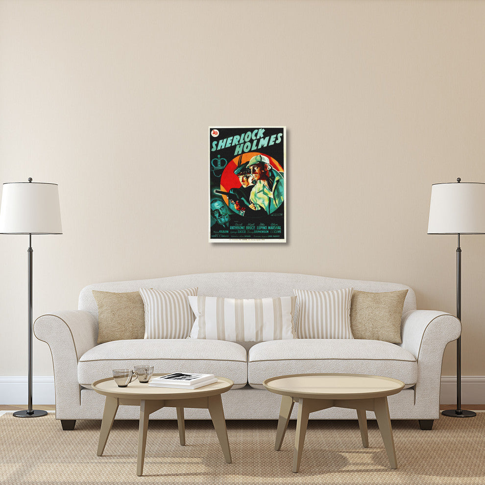 "Sherlock Holmes" Stretched Canvas Giclee by Hollywood Photo Archive, 24x36"