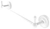 Prestige Regal 30" Towel Bar with Integrated Hooks, Matte White