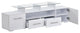 Universal Entertainment Center white modern TV benches