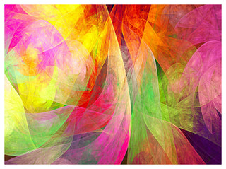 Spectacular Multi Color Pattern, Floral Canvas Art Print, 40"x30"