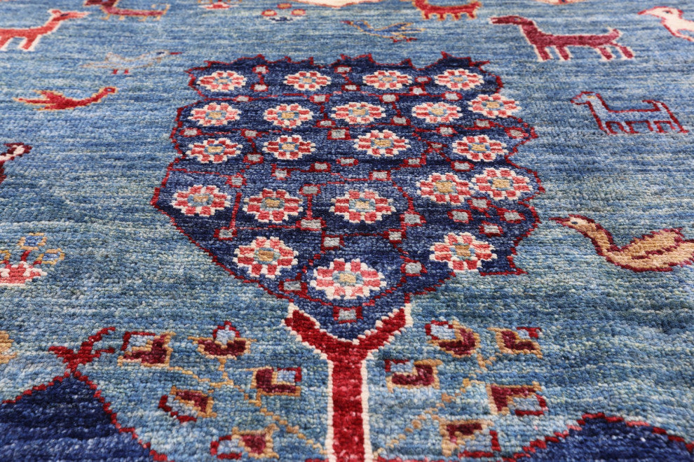 Handmade Persian Gabbeh Tribal Rug 8' 0" X 9' 8" Q7929
