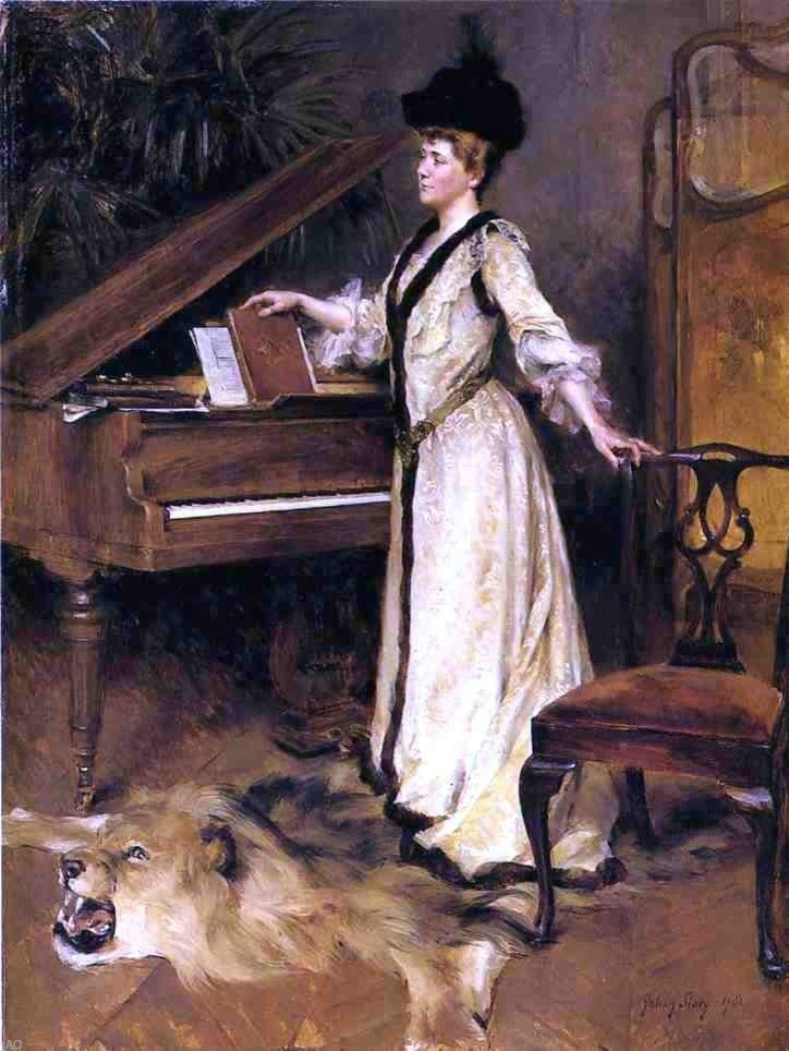 Julian Story Portrait of Mrs. Frederick Sharon Wall Decal