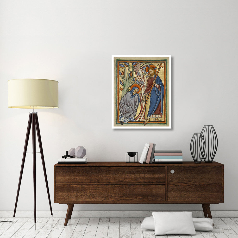 "Noli me Tangere" Print 12th Century English Illuminator, 30"x37"