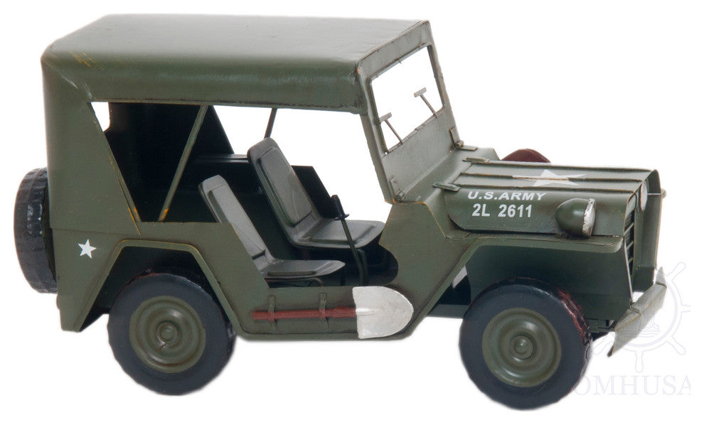 1940 Willys Quad Overland Jeep Model Car Metal