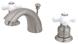 Victorian Widespread Bathroom Faucet, Brushed Nickel
