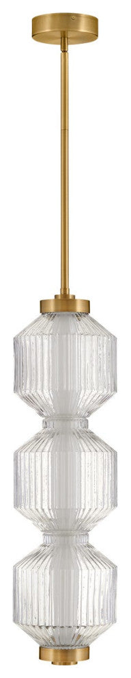 Fredrick Ramond Reign Small Led Convertible Pendant, Lacquered Brass